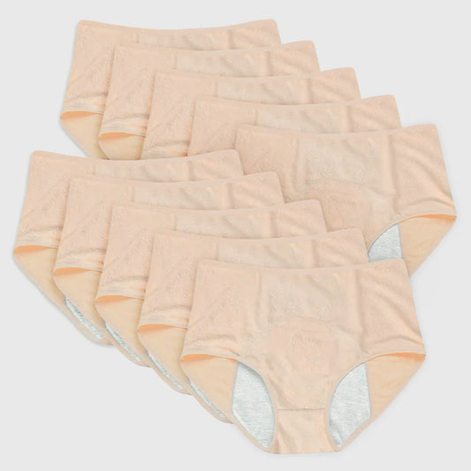 Floral Leakproof Underwear (Beige Bundles)